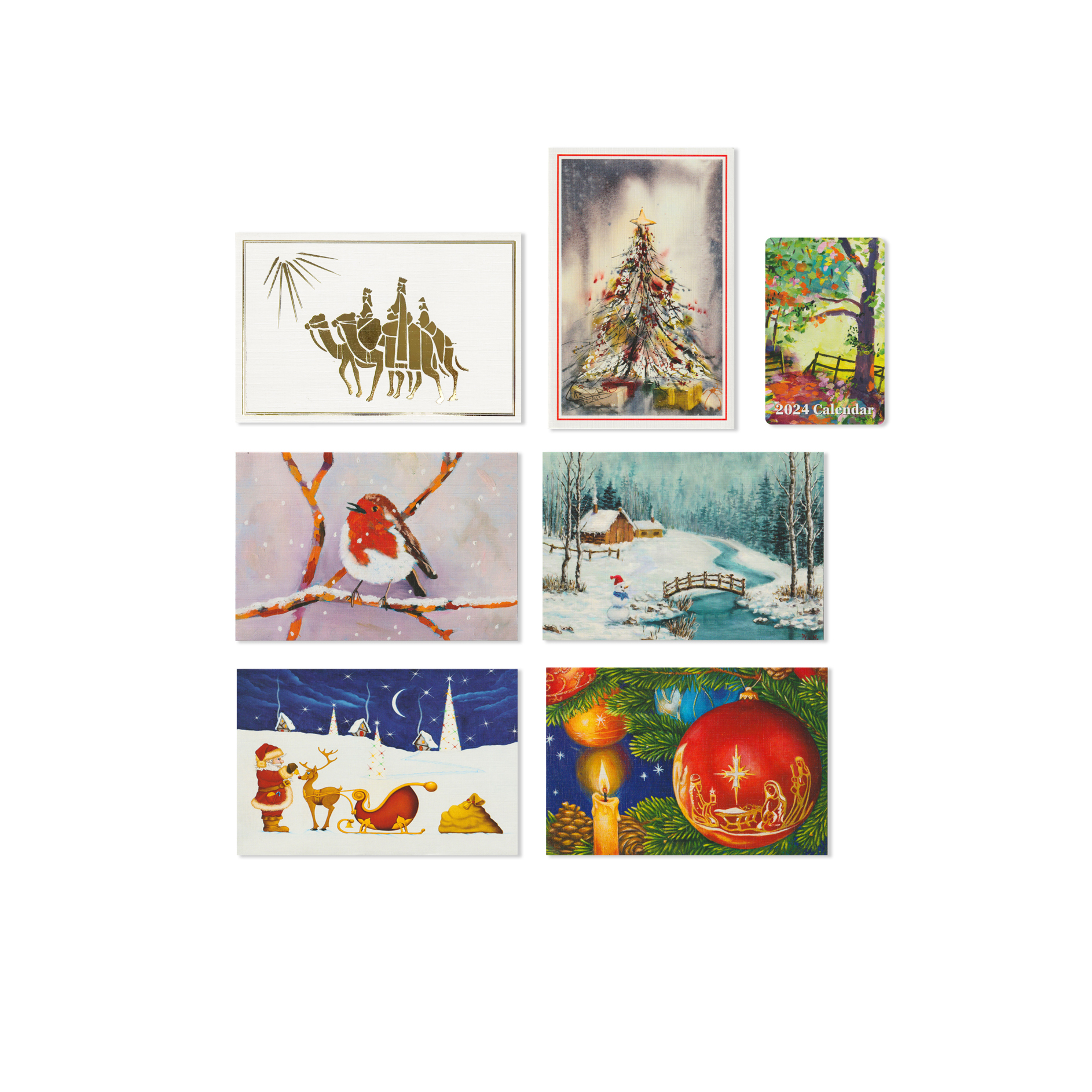 2023 Set Of 6 Cards Pocket Calendar