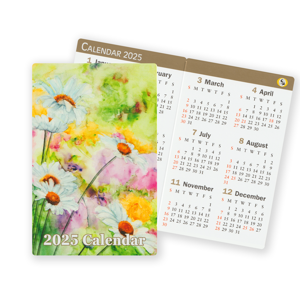 2024 Square Canvas Pocket Calendar 2025