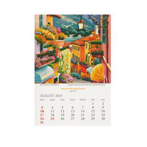 2024 Square Canvas Calendar Aug 2025