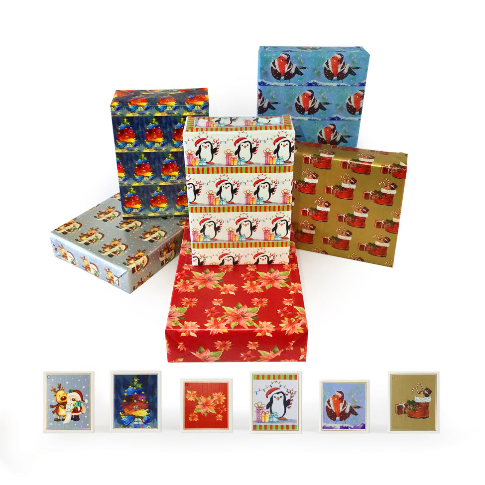 2025 Square Canvas Christmas Gift Wrap