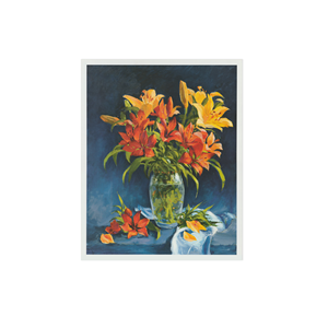 2023 Prints Vase Of Lillies