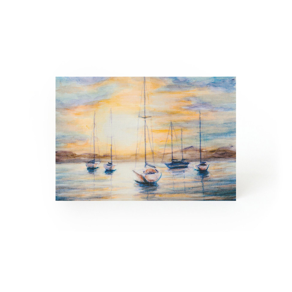 “Harbour Sunset” Original painting by LEANDROS ARVANITAKIS
