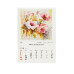 2024 Square Canvas Calendar Jun 2025