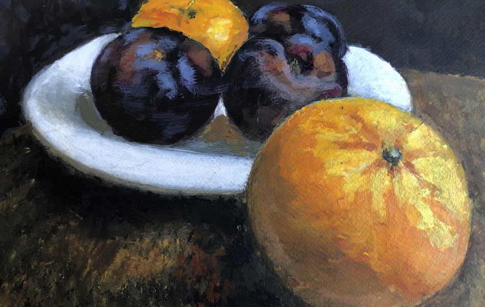 Plate of fruit