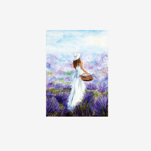 Art Print Unframed Field Lavender 2501