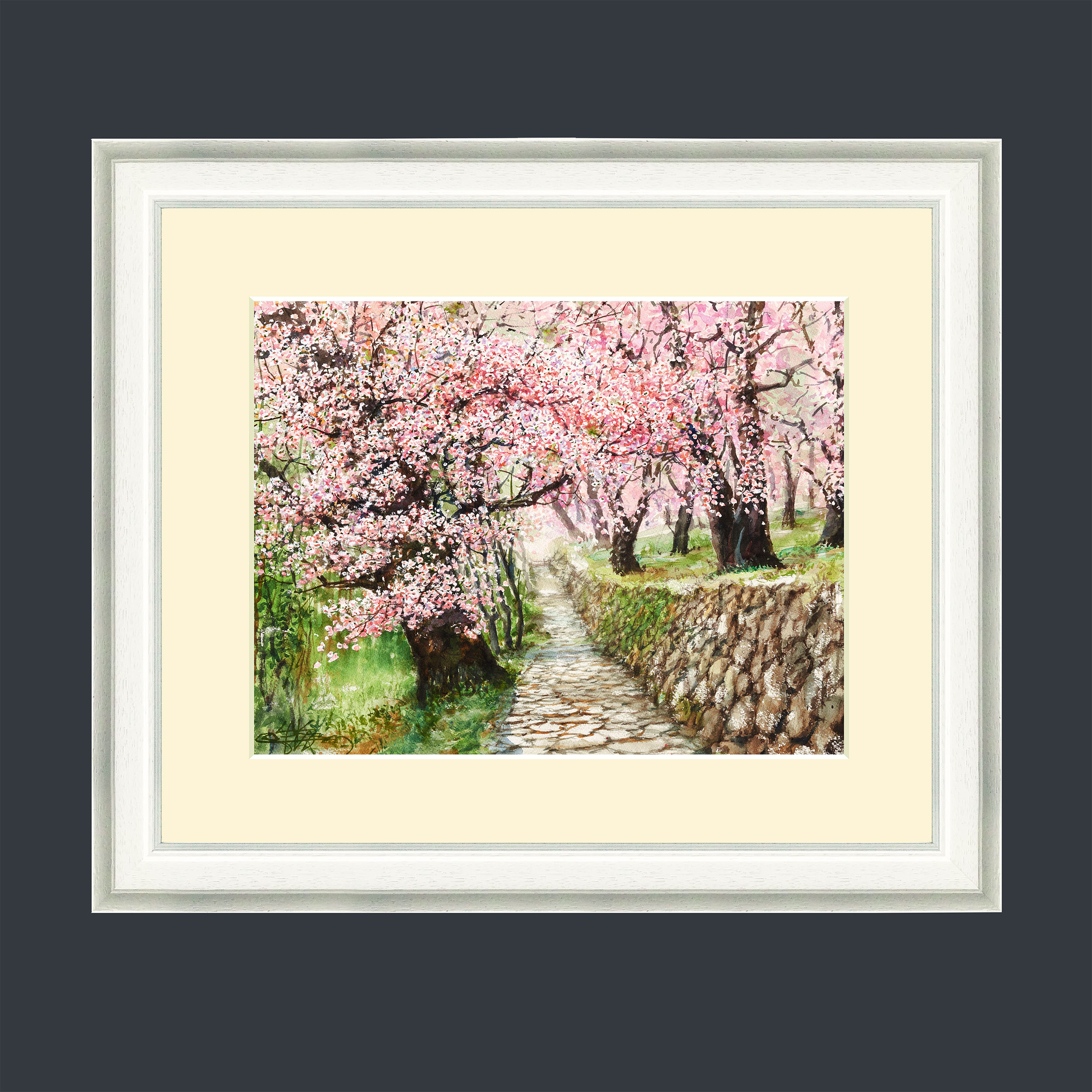 グラフィックアート Biwako360°(spring) Art Print – Spring Blossom | MFPA