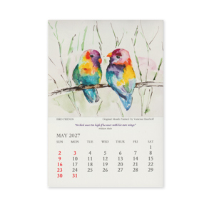 2027 Calendar Square Canvas May