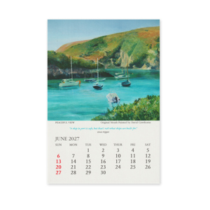 2027 Calendar Square Canvas June