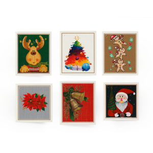 2024 Square Canvas Christmas Gift Wrap Tags