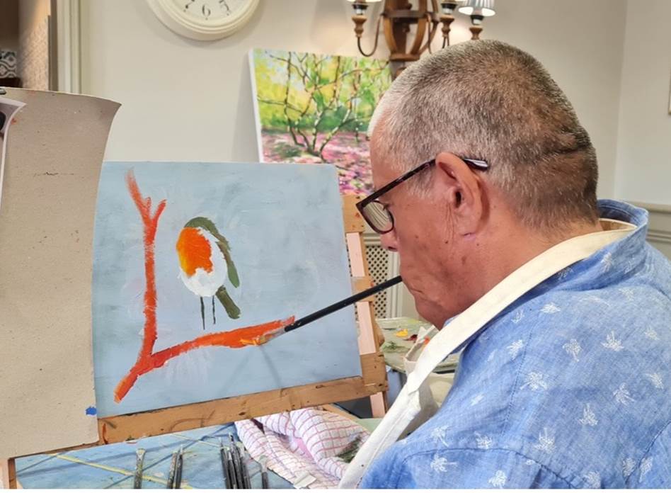 Mouth Artist Rob Trent Amazes Care Home Residents
