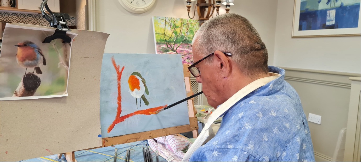 Mouth Artist Rob Trent Amazes Care Home Residents
