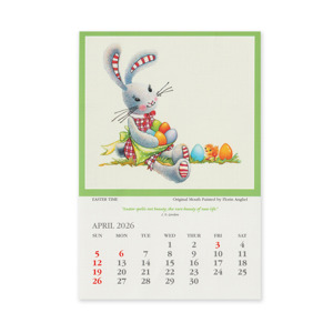 Calendars April Square Canvas