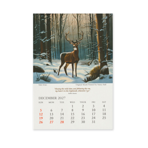 2027 Calendar Square Canvas Dec