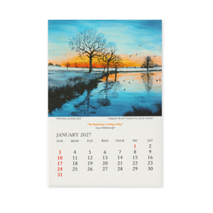 2027 Calendar Square Canvas Jan