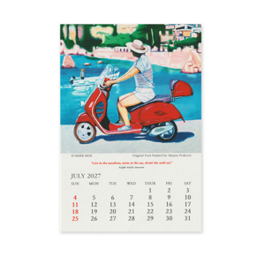 2027 Calendar Square Canvas July