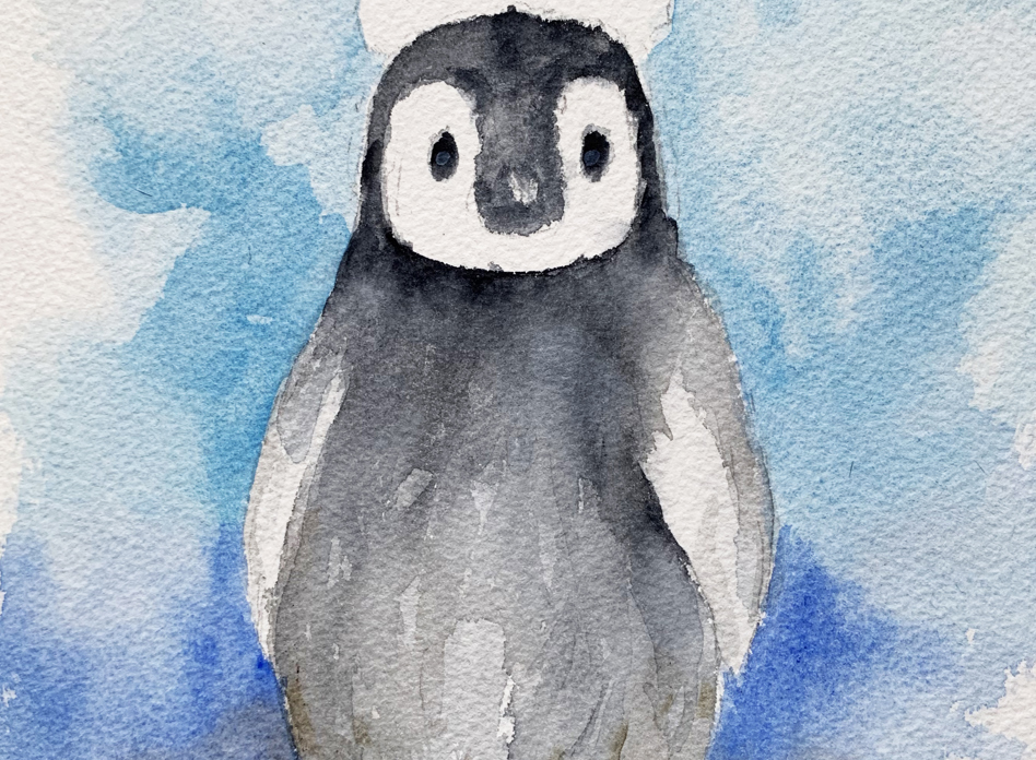 Penguin In The Snow