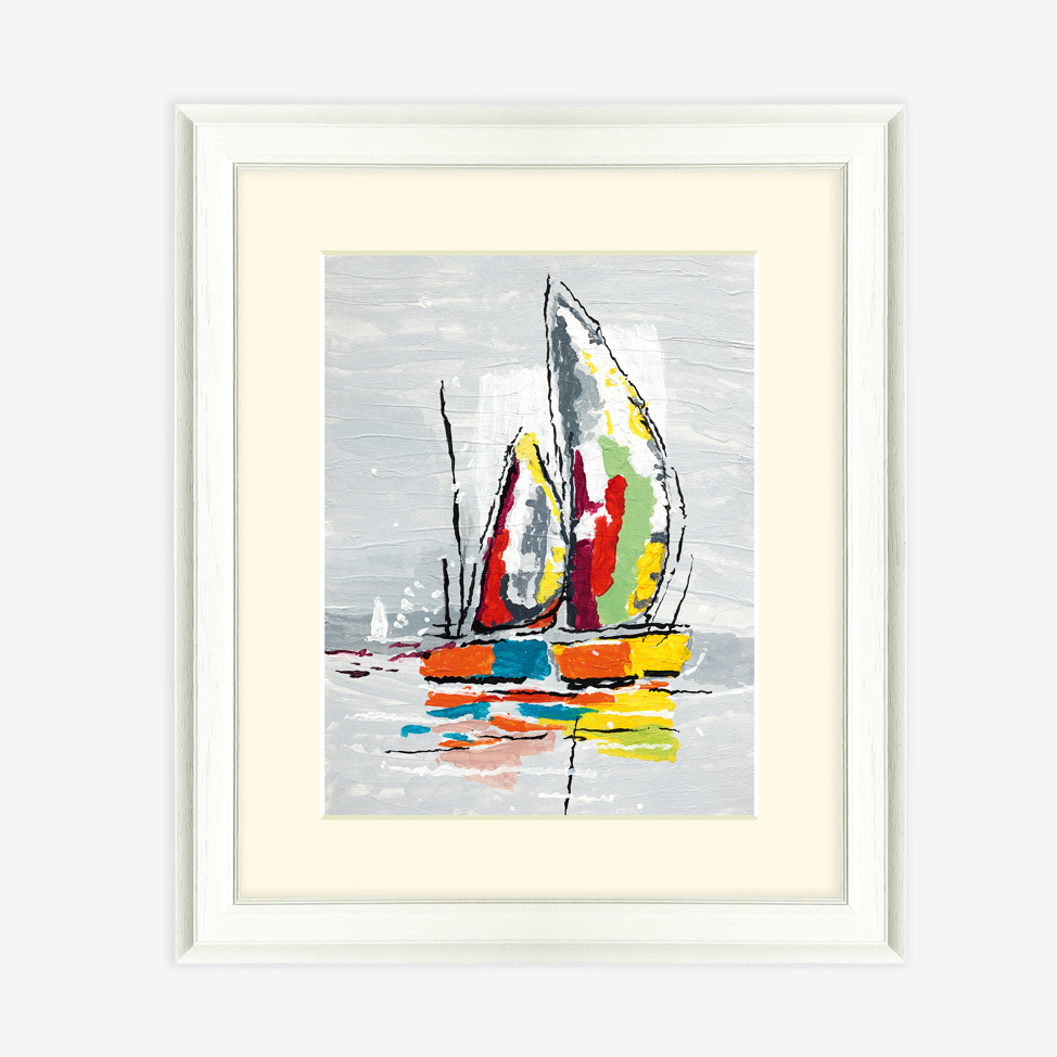 Art Print Framed Sailing Boats 2503