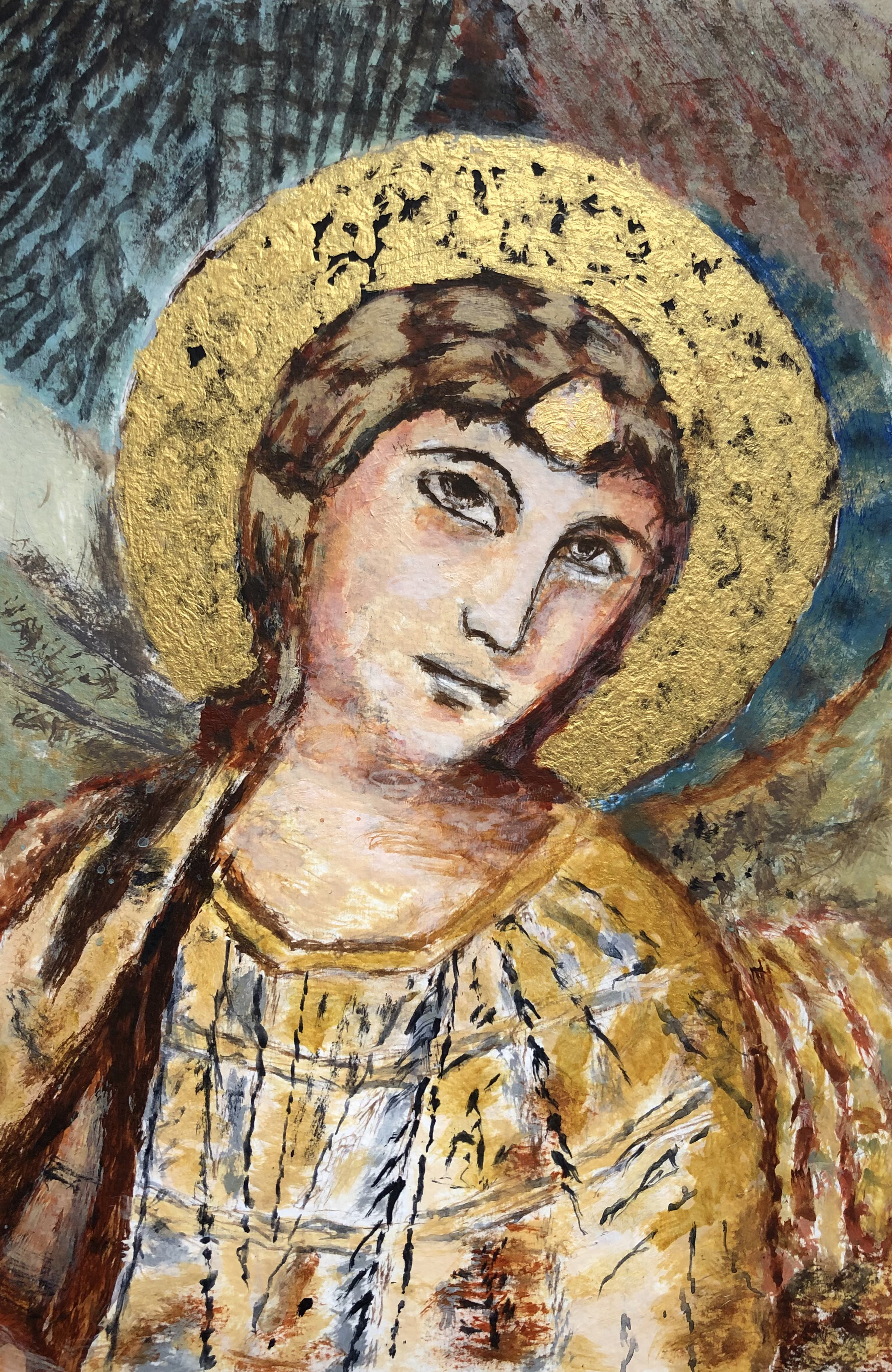 Venetian Mural Of Angel