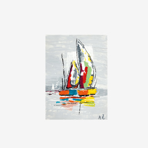 Art Print Unframed Sailing Boats 2503